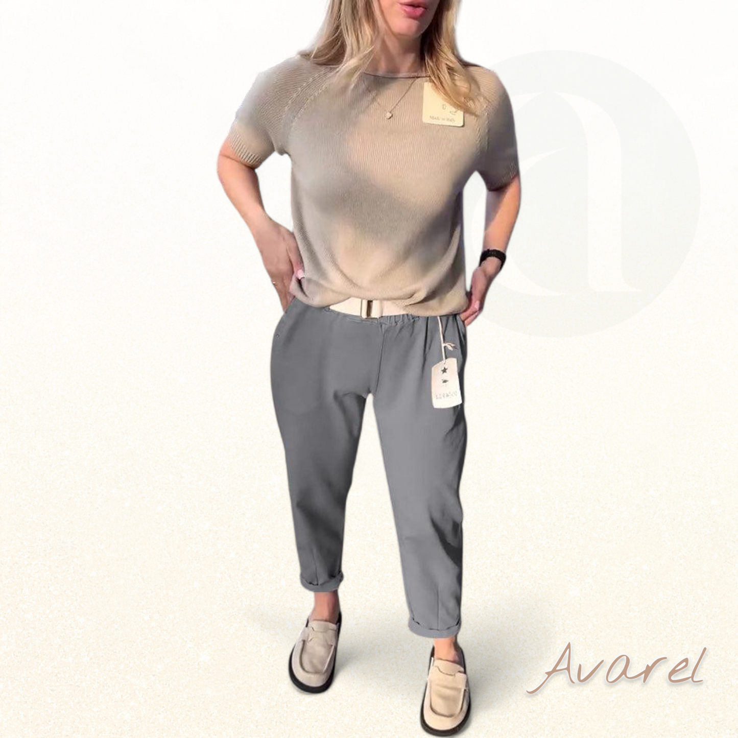 Hose im klassisch einfarbige Design – bequem und lässig in gerader Passform