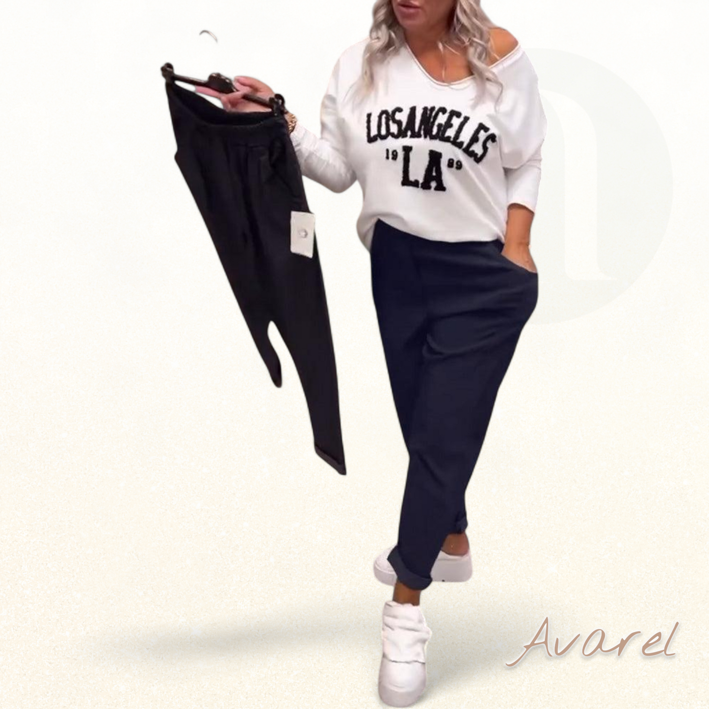 Bequemi, stylisch eiwäbigi Hose mit praktsche Täsche für de Alltag