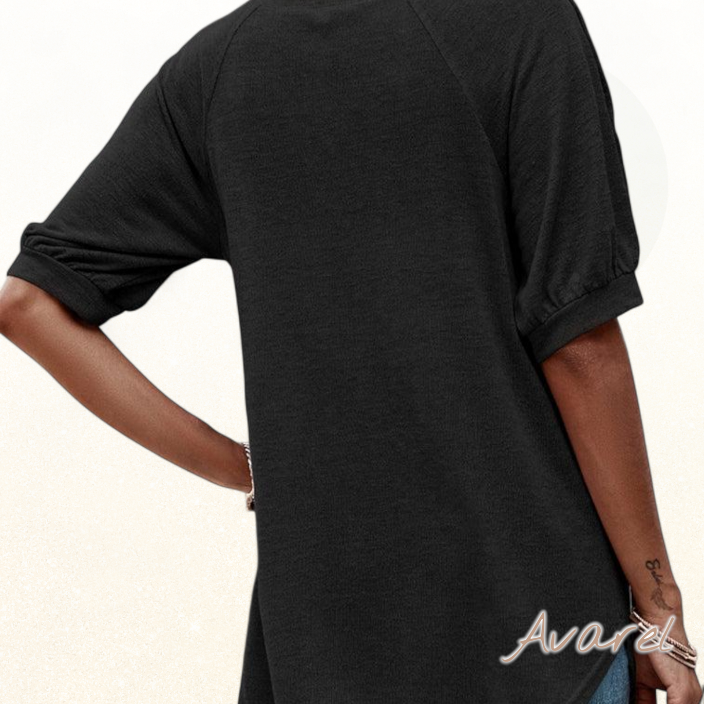 Stilvolls T-Shirt mit modische Knopfärmle für dr perfekti Look