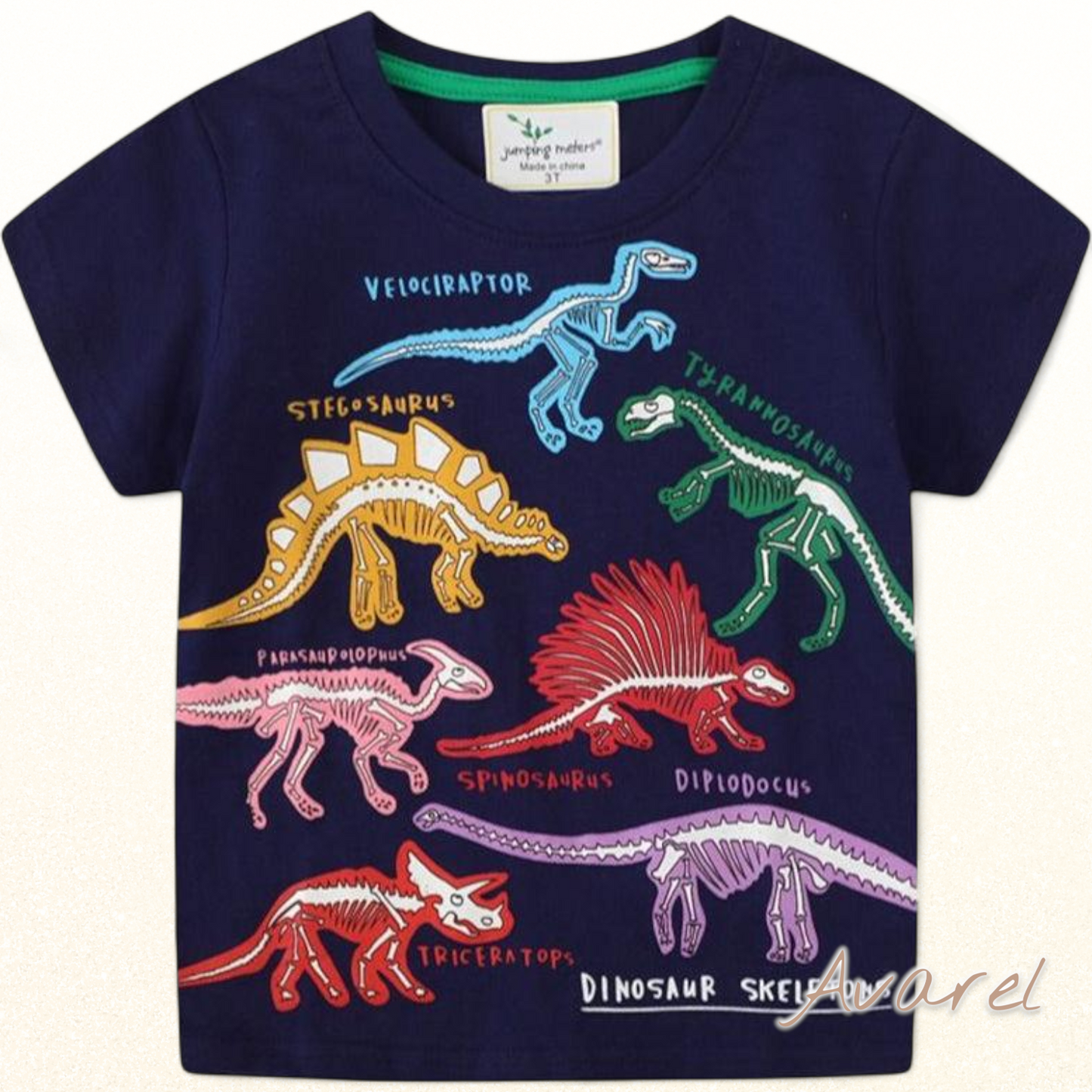 Läbenswiltigs Chind-T-Shirt mit fasziniert Dämonstrier-Design, das glüet