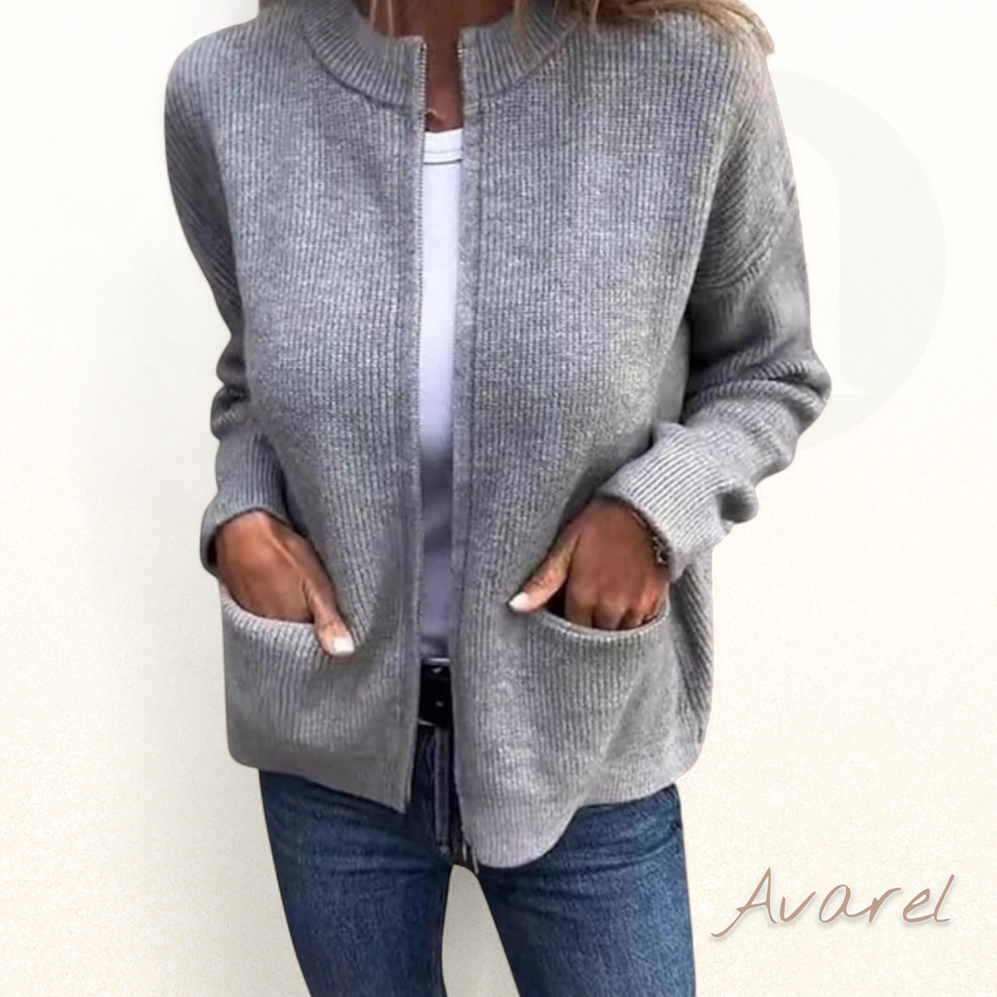 Cartoon Strickjacke modisch komfortabel mit Vordertasche leicht für Wärme und Stil