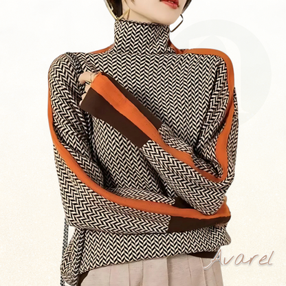 Eleganter und bequemer Damenstöff - Moderner Winterpullover mit Langarm für en einzigartige Stil