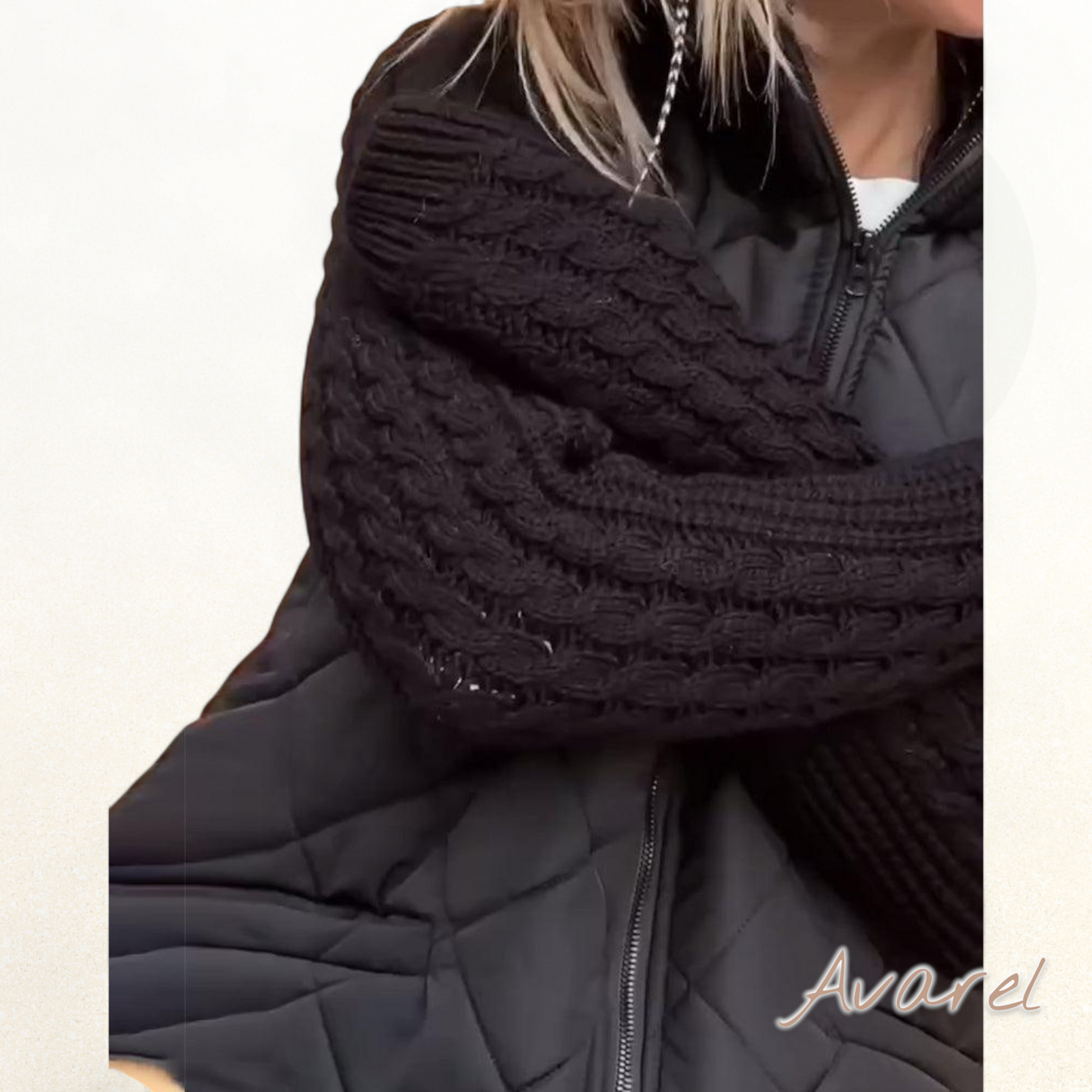 Eleganter einfarbiger Mantel mit praktischem Reissverschluss und stilvollem hohe Kragen