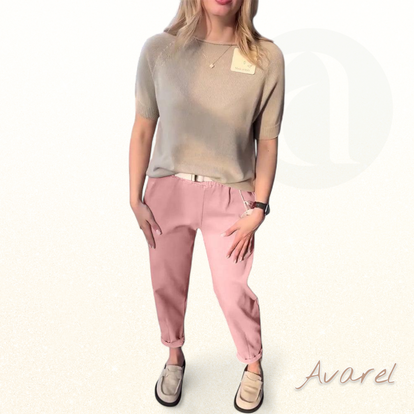 Hose im klassisch einfarbige Design – bequem und lässig in gerader Passform