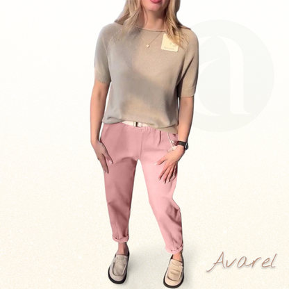 Hose im klassisch einfarbige Design – bequem und lässig in gerader Passform