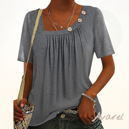 Stilvolli graue Blus mit elegante dekorative Knopf