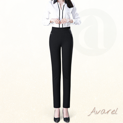 Stilvoll Hochtaillierte Hose mit praktische Tasche für de perfekte Look