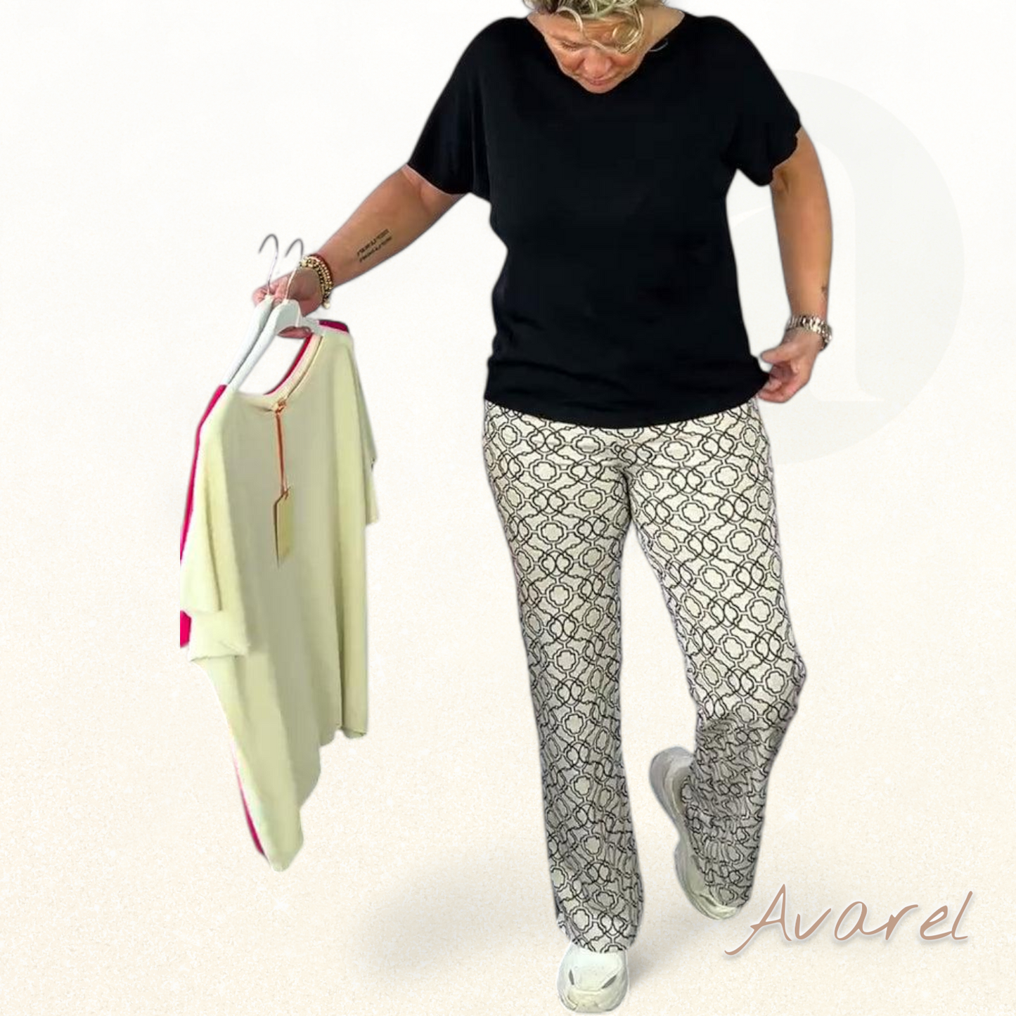 Stylischs einfarbigs Freizeit-T-Shirt mit bequemem Rundhalsausschnitt