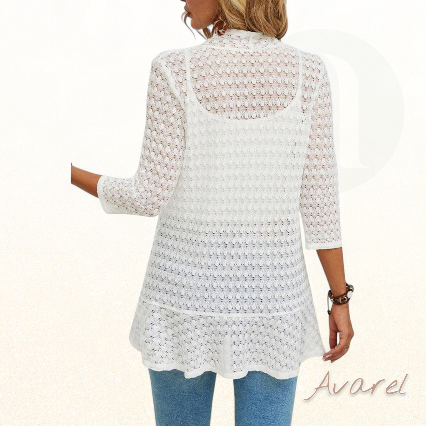 Stilvoller eleganter Mantel us edler einfarbiger Spitz