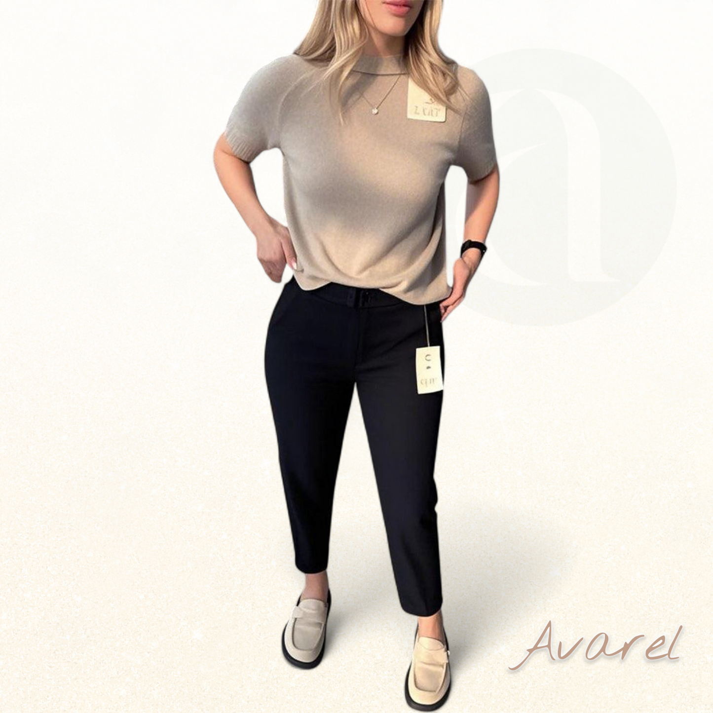 Hose im klassisch einfarbige Design – bequem und lässig in gerader Passform