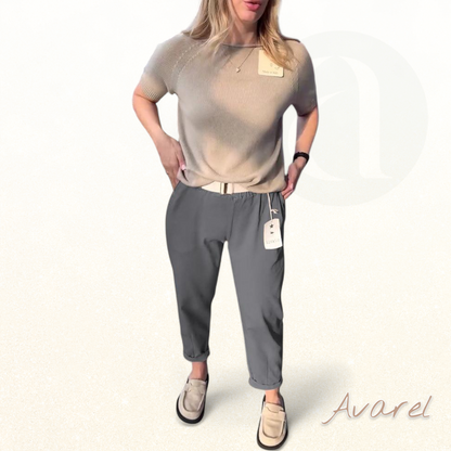 Hose im klassisch einfarbige Design – bequem und lässig in gerader Passform