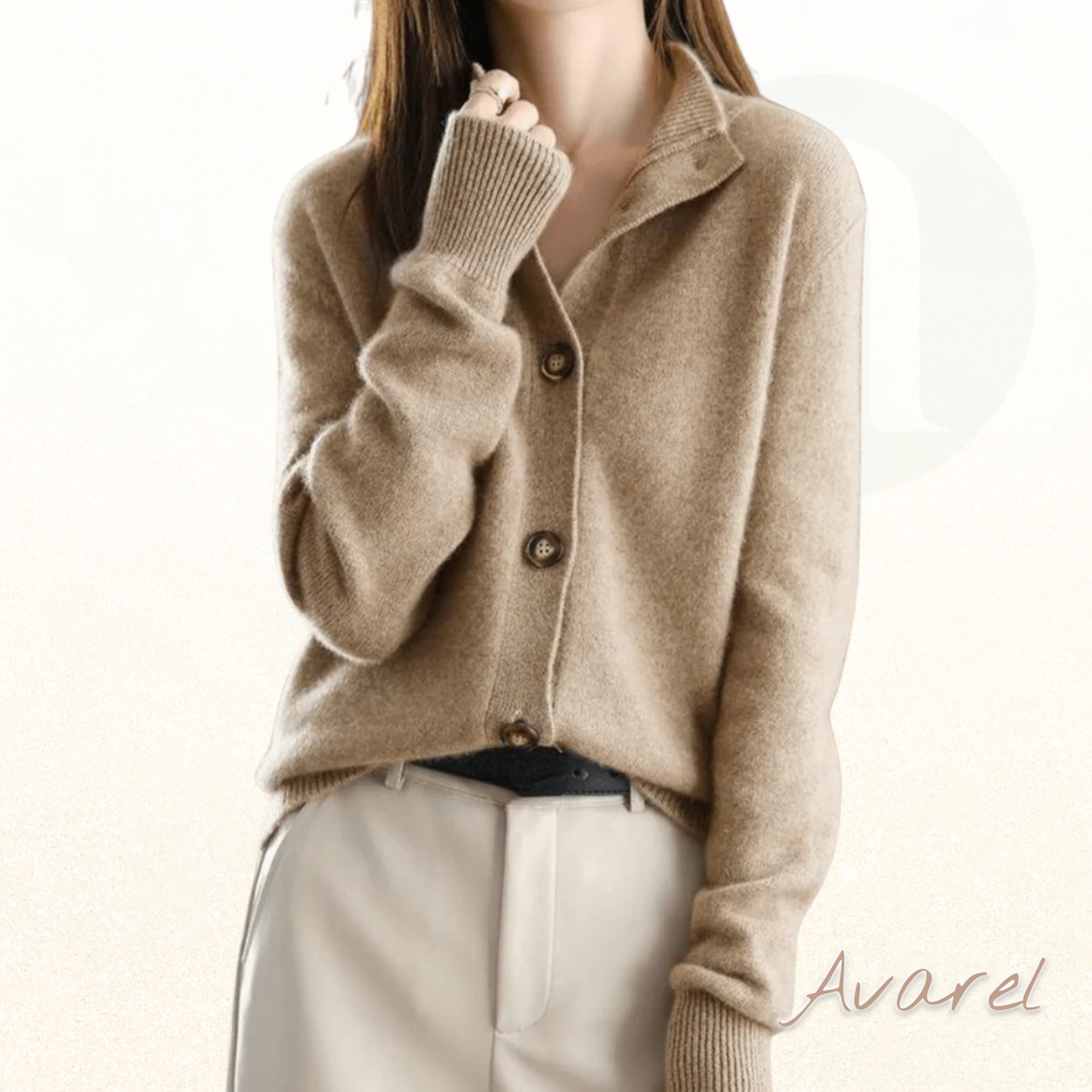 Cardigan Makahuri mit retro-Naht für e elegante und zeitlose Stil