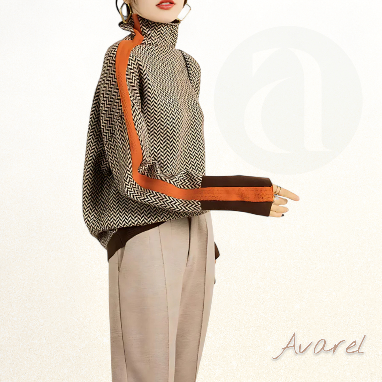 Eleganter und bequemer Damenstöff - Moderner Winterpullover mit Langarm für en einzigartige Stil