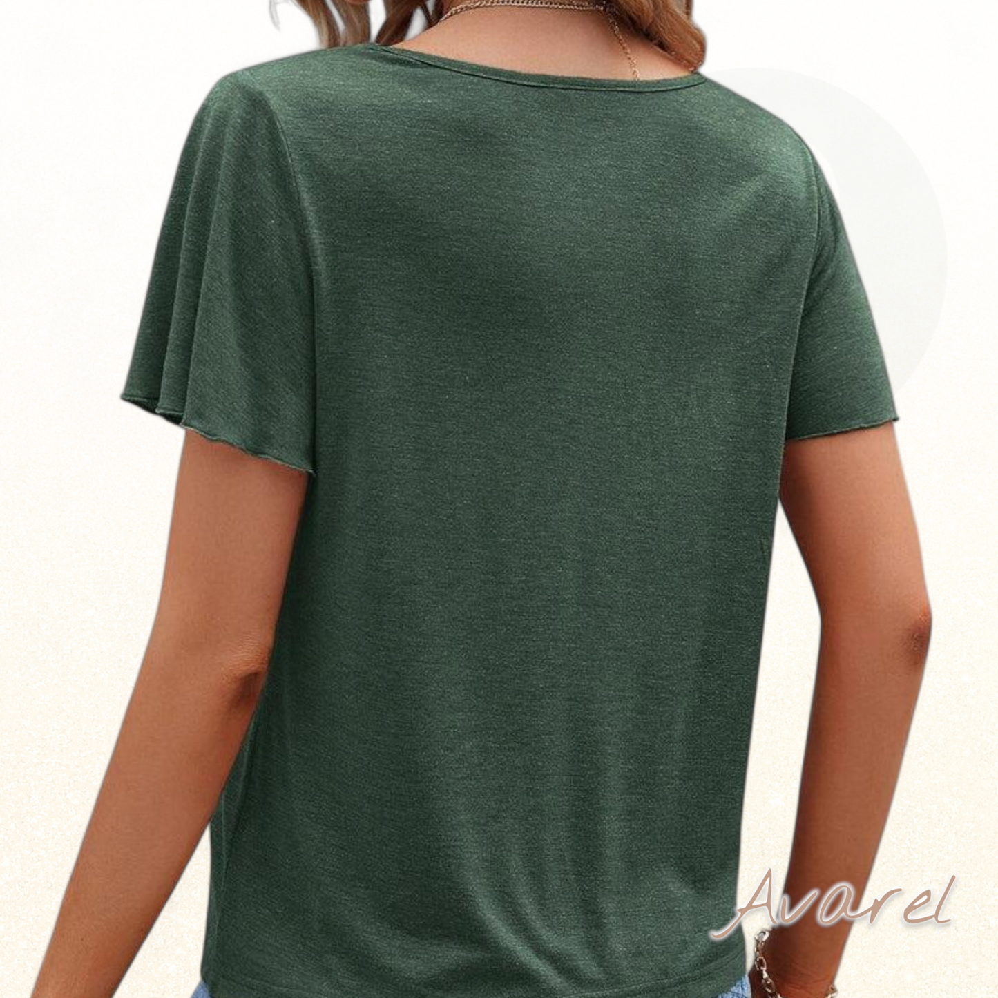 Stylisch-einfarbiges Cut Out T-Shirt für ne trendige Look
