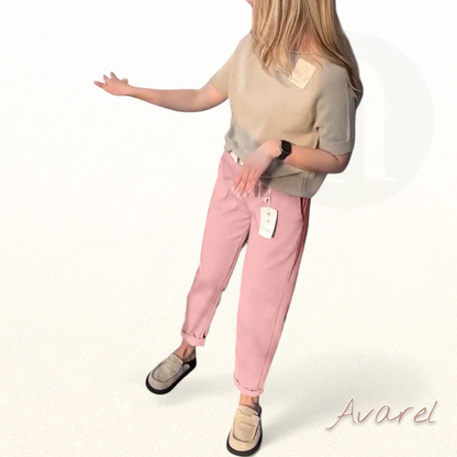 Hose im klassisch einfarbige Design – bequem und lässig in gerader Passform