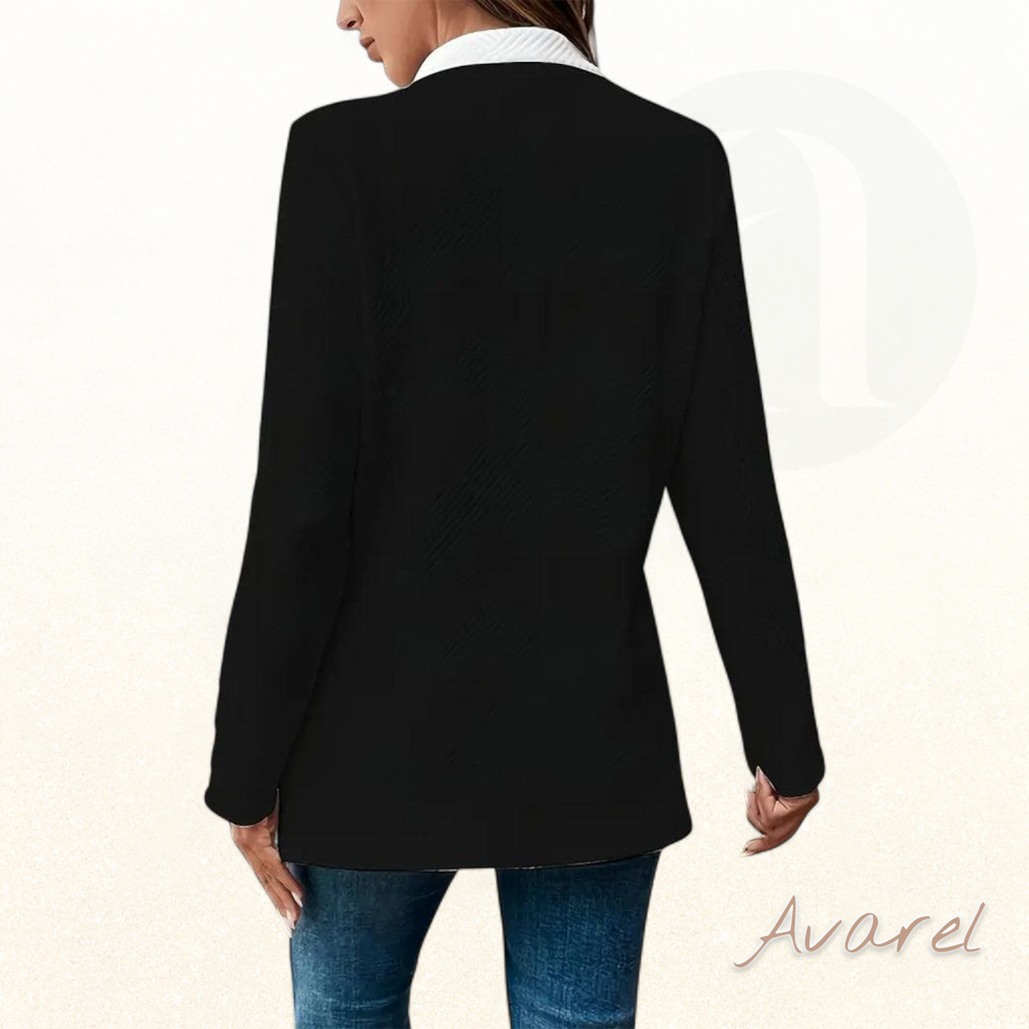 Modischer Mantel mit Kontrastfarb für en stilvolle Look