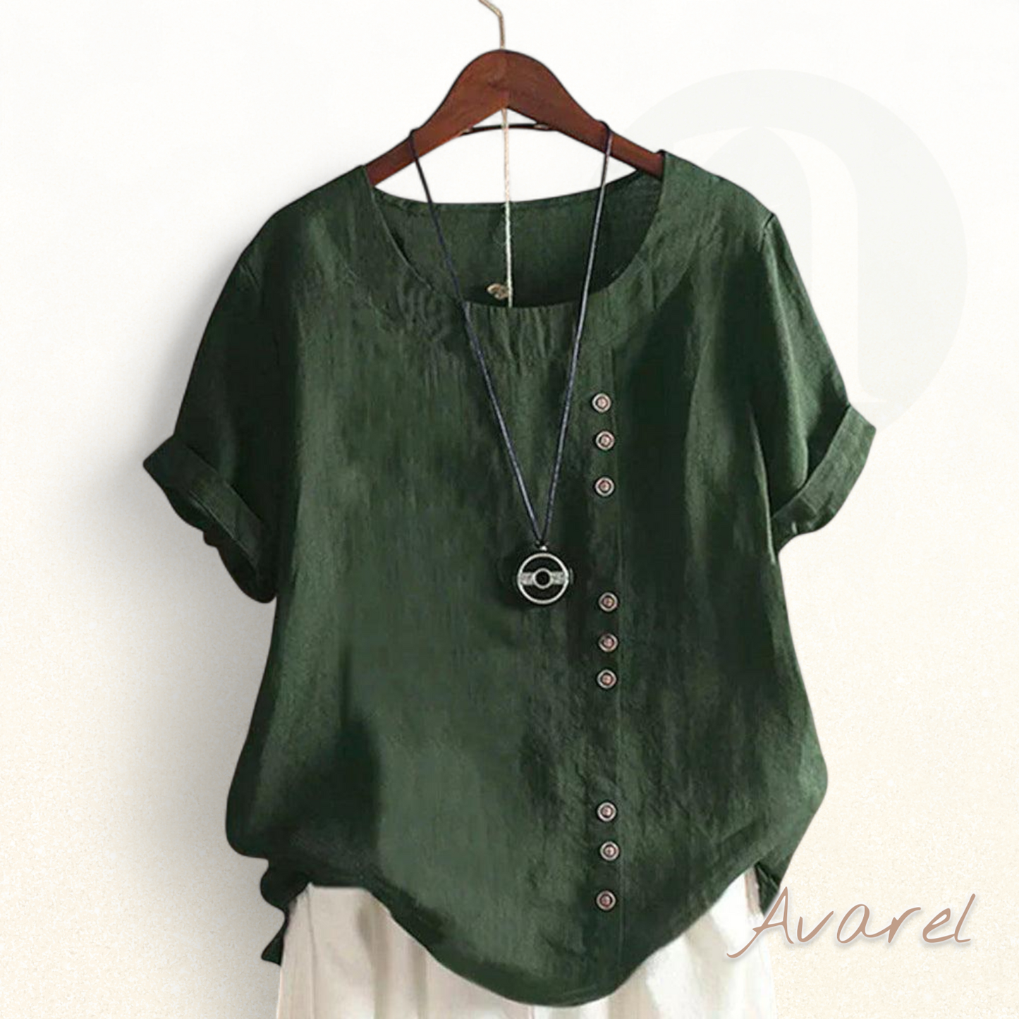 Stilvolligs eifärgigs Kurzaröm-Oberteil für jeden Anlass