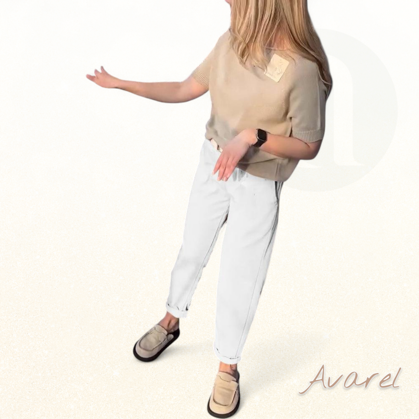 Hose im klassisch einfarbige Design – bequem und lässig in gerader Passform