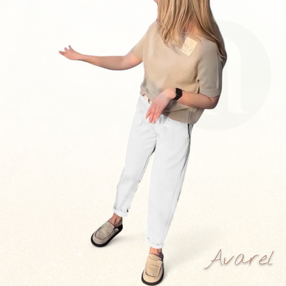 Hose im klassisch einfarbige Design – bequem und lässig in gerader Passform