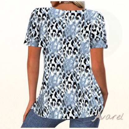 Stylisch bedruckts T-Shirt mit Rundhalsausschnitt und Kurzarm