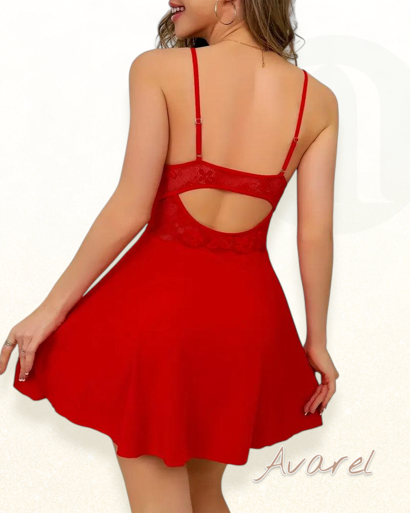 Elegantes Spitzennachthemd mit Trägern für einen stilvollen Schlafkomfort