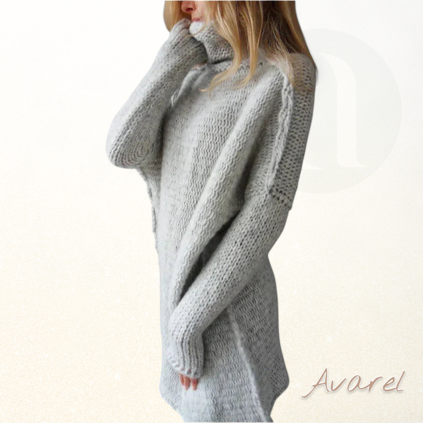 Chlii grauer lockerer Pull-Over für Frauen, stilvoll und vielseitig, perfekt für alli Anlässe