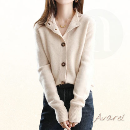 Morona Damen Wärmendi und Bequemi Stricklederjacke - Stylischi und Kuscheligi Outerwear