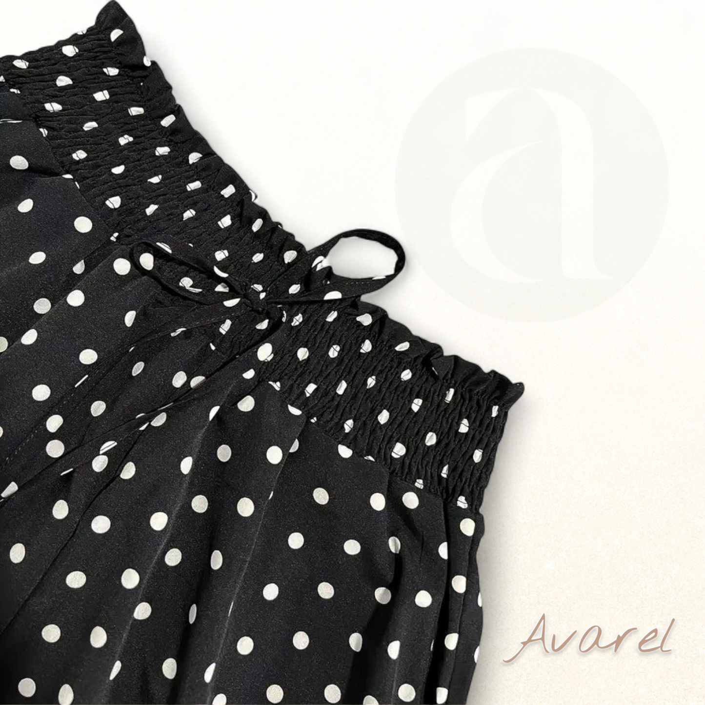 Schlauch mit Polka-Punktmuster, langer Druckdesign