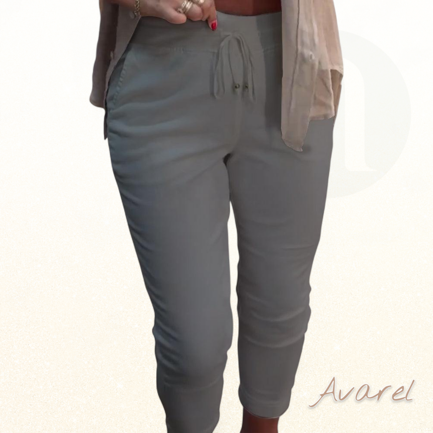 Schicke Bleistiftshose mit bequemem Kordelzug für de perfekte Look