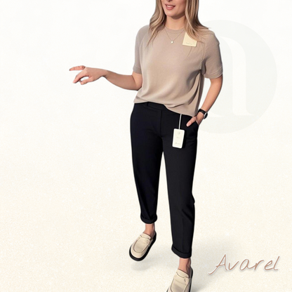 Hose im klassisch einfarbige Design – bequem und lässig in gerader Passform