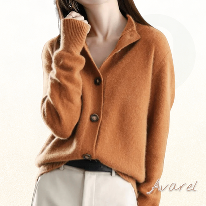 Cardigan Makahuri mit retro-Naht für e elegante und zeitlose Stil