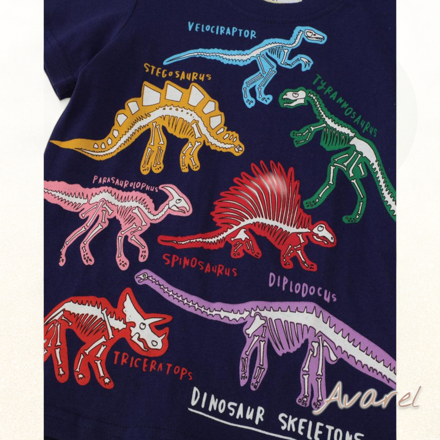 Läbenswiltigs Chind-T-Shirt mit fasziniert Dämonstrier-Design, das glüet