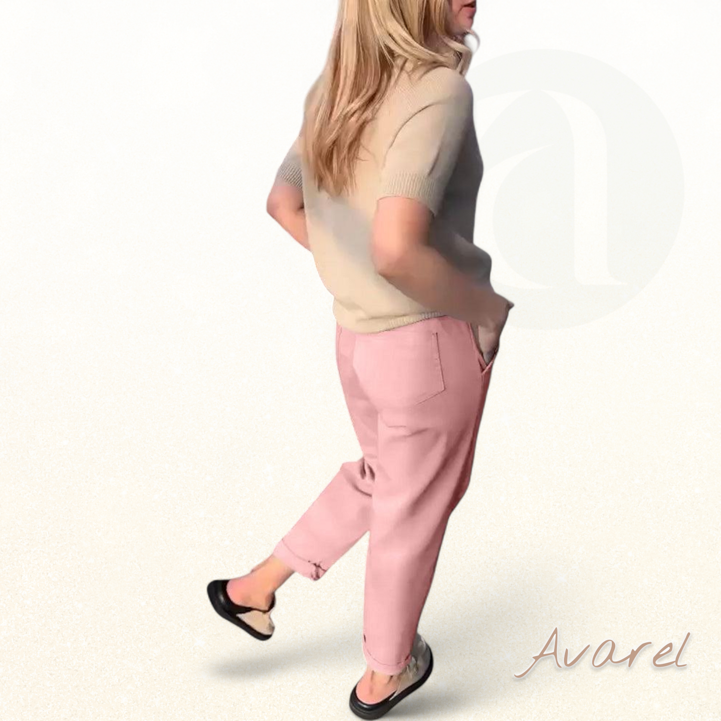 Hose im klassisch einfarbige Design – bequem und lässig in gerader Passform