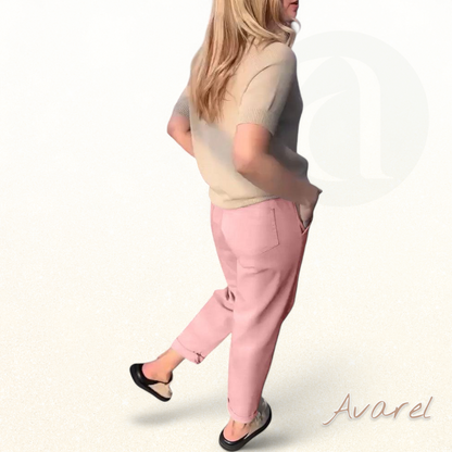 Hose im klassisch einfarbige Design – bequem und lässig in gerader Passform