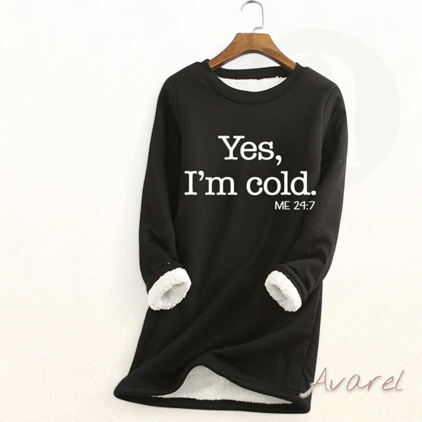 Chillig Fleece-Freizeit-Hose mit schickem Buchstabe-Print