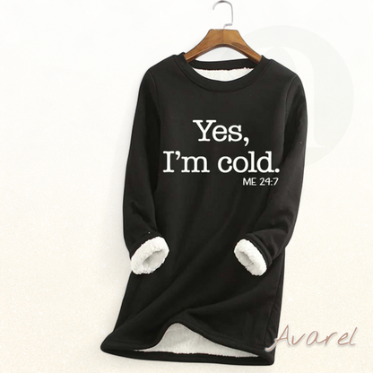 Chillig Fleece-Freizeit-Hose mit schickem Buchstabe-Print