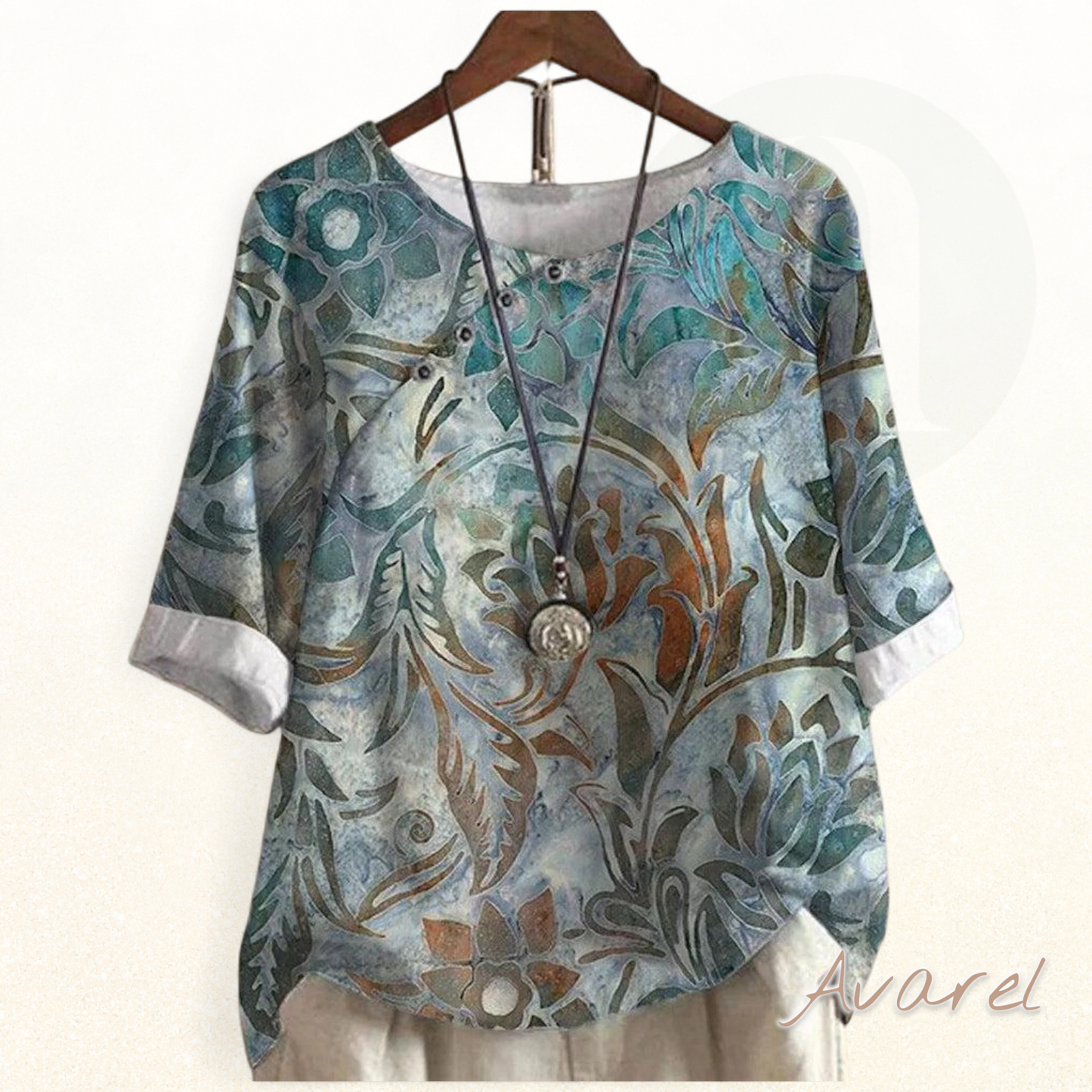 Blumen-T-Shirt mit halve Ärmel – Frühlingshaftes Top für en frische Look