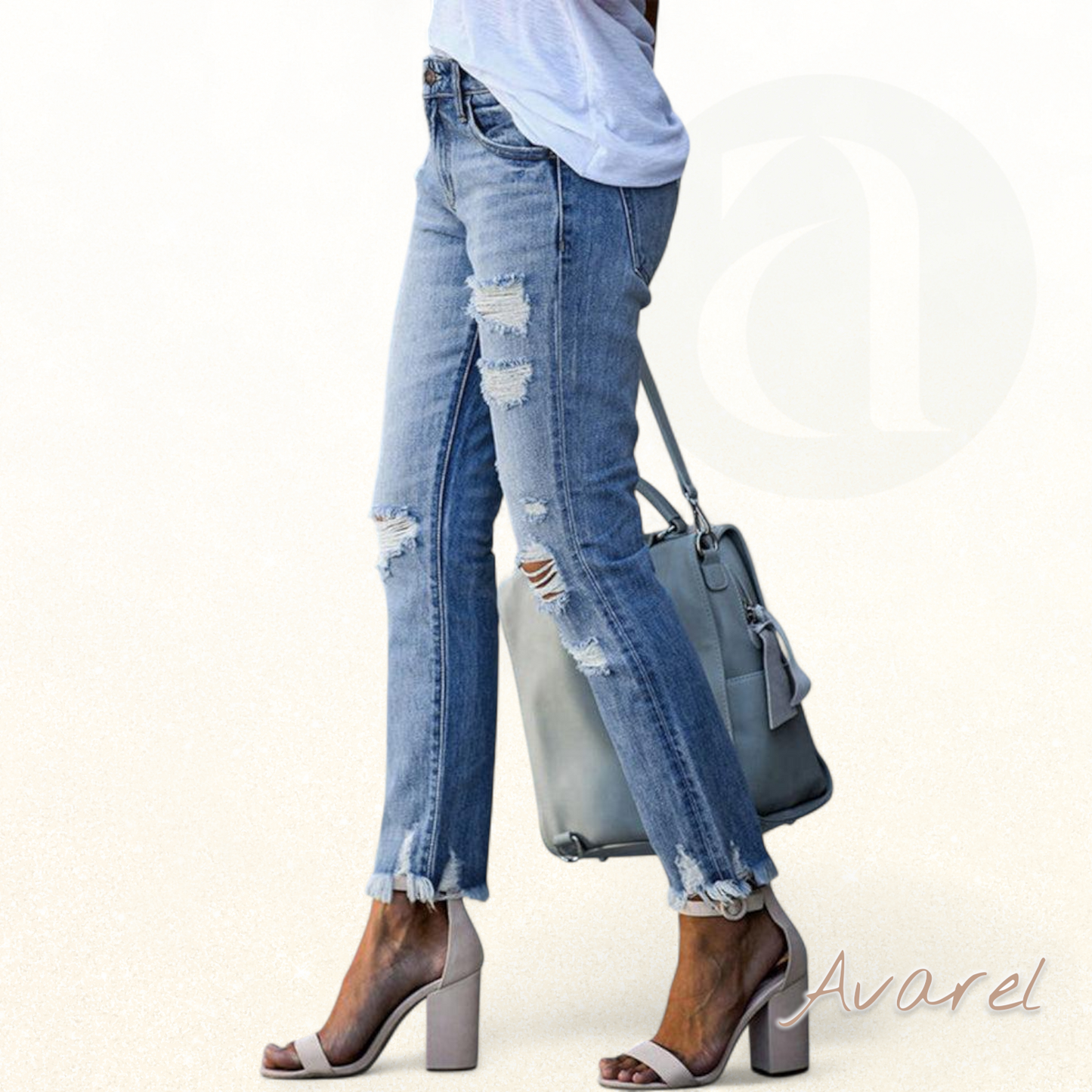 Stilvolle Damen-Chino mit hohem Bund für e eleganti Look