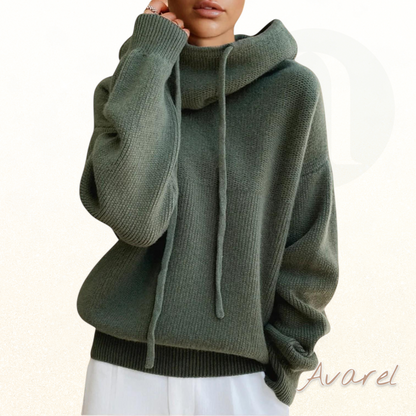 eleganter und bequemer Wollmisch-Pulli mit Seil-Design-Accessoires für einen schicken Look