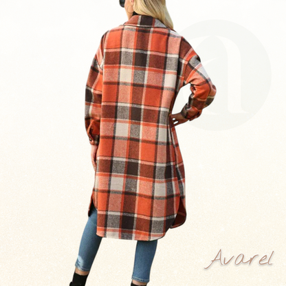 Stilvolle kariert Jacke mit elegante Reversknöpfe für ne trendy Look