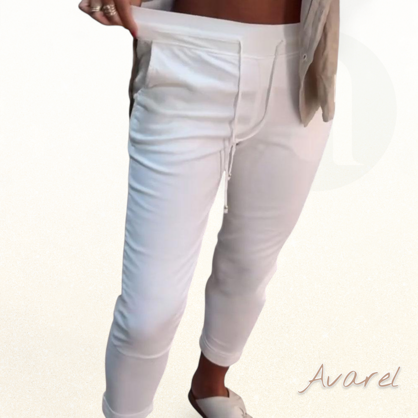 Schicke Bleistiftshose mit bequemem Kordelzug für de perfekte Look