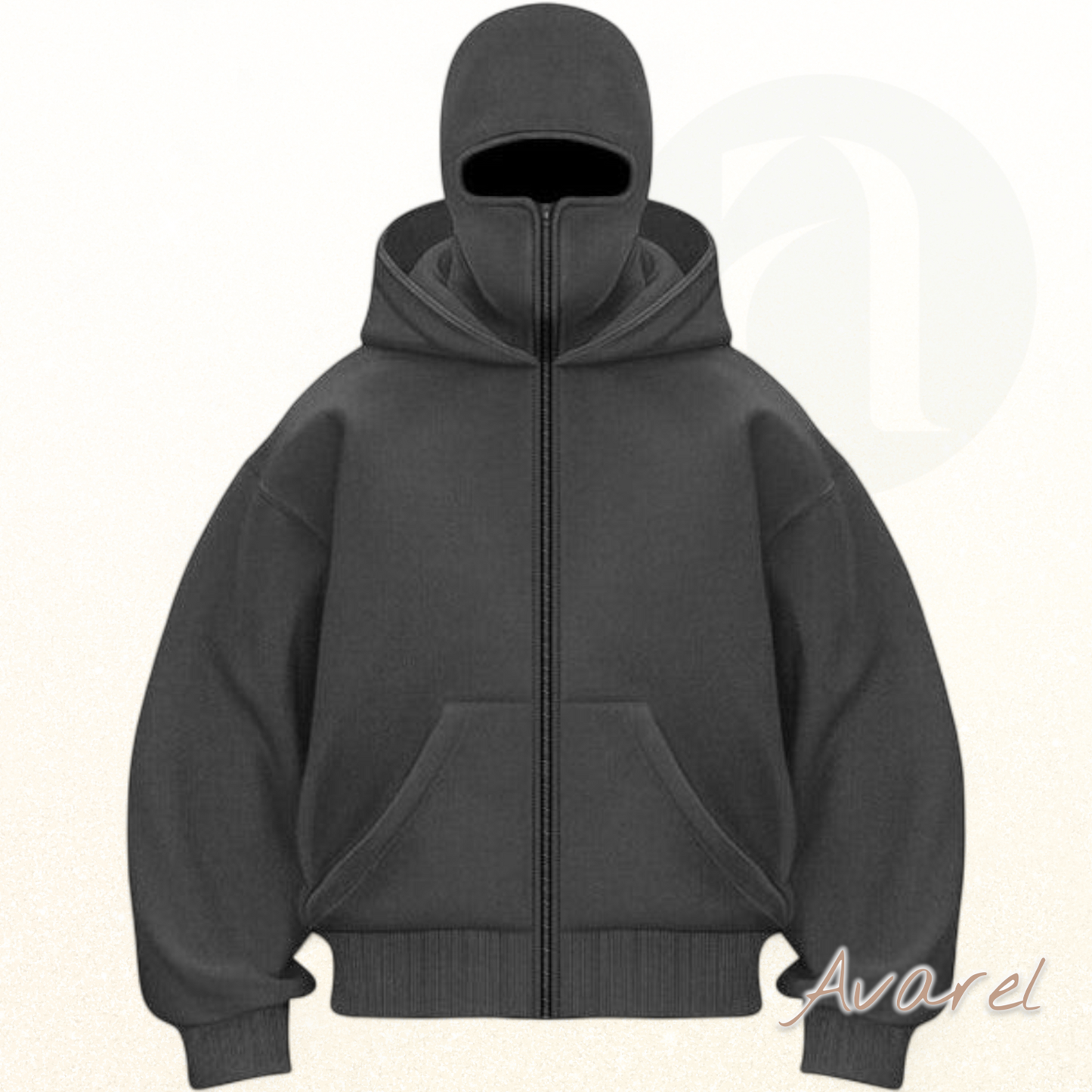 Stylischs Unisex Sweatshirt-Mantel mit Doppelkapuze und praktischem Reißverschluss