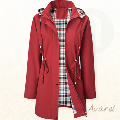 Eleganter Damen-Wasserfester Trenchcoat mit Kapuze für stilvollen Schutz bi jedem Wetter