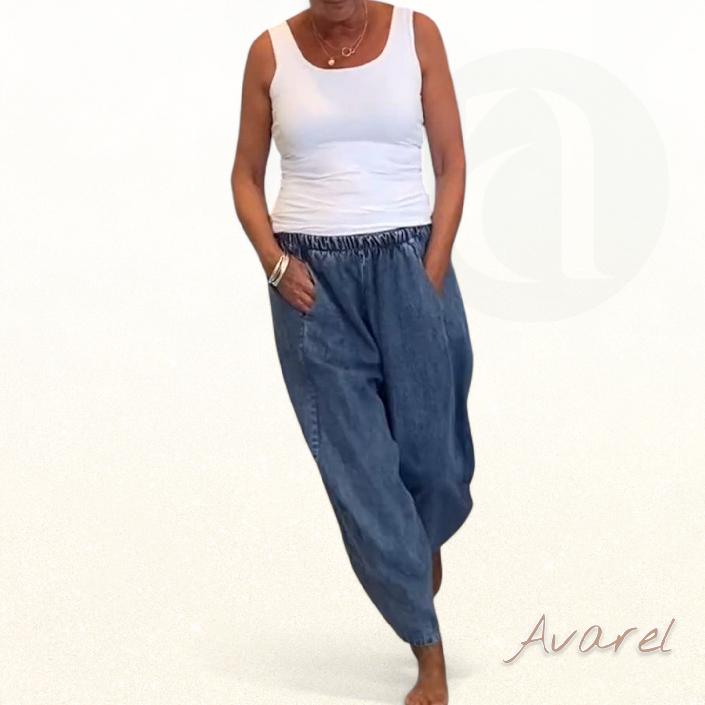 Lässigi Jeans mit elastische Bund für maximale Komfort