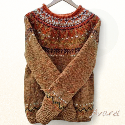 Dame Lång Winter-Chuemli, Rundhals-Design, Komfortabel und Warmer Neuiart