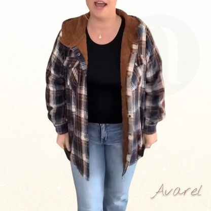 Stilvoll kariert Kapuzen-Wollmäntel für ultimative Bequemlichkeit und zeitlose Eleganz