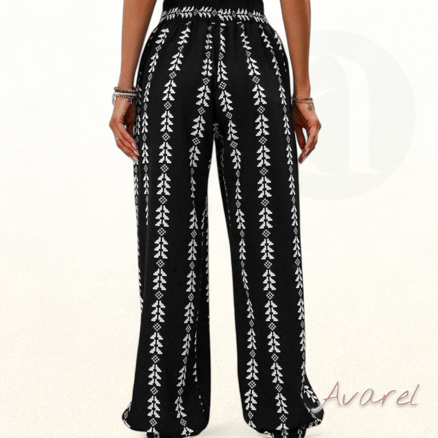 Bequemi Casual Bloomers mit moderne geometrischs Druckdesign