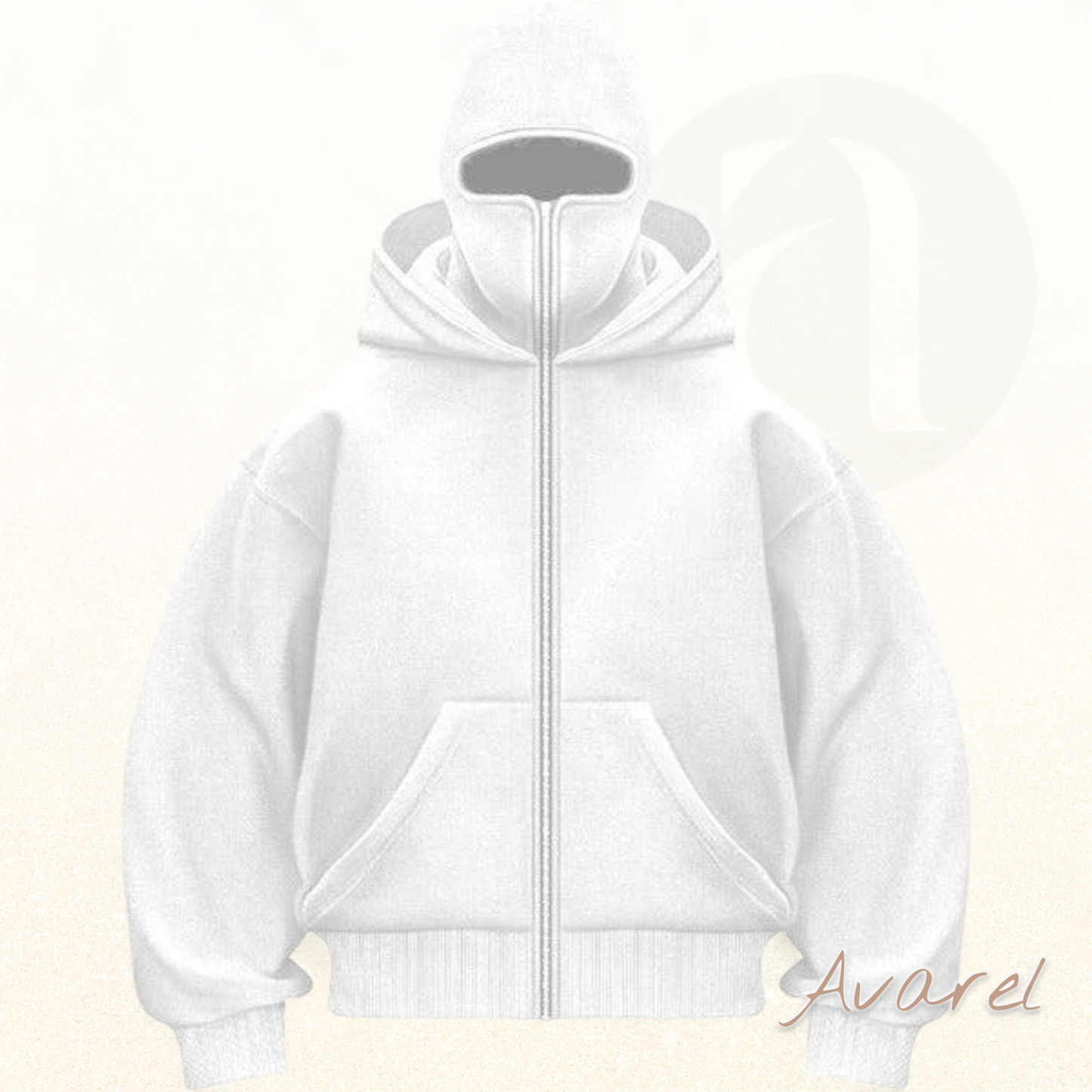 Stylischs Unisex Sweatshirt-Mantel mit Doppelkapuze und praktischem Reißverschluss