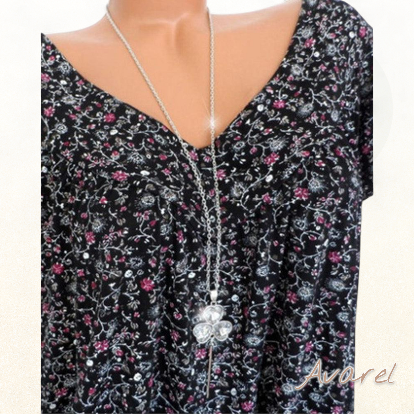 Bequemes Churzarm-V-Ausschnitt-T-Shirt für e lässige Look