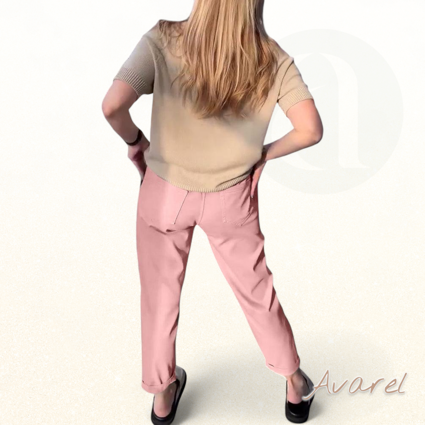 Hose im klassisch einfarbige Design – bequem und lässig in gerader Passform